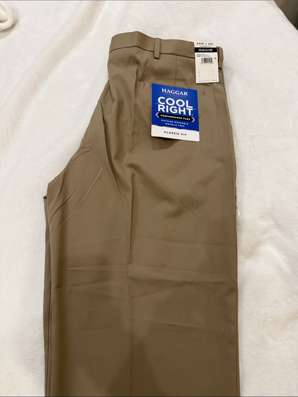 Haggar Cool Right Classic Fit Men's Shorts in Khaki Brown